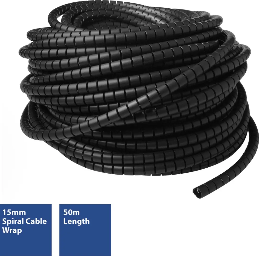 ACT 15mm Spiraalband CT4050 - 50m - Zwart