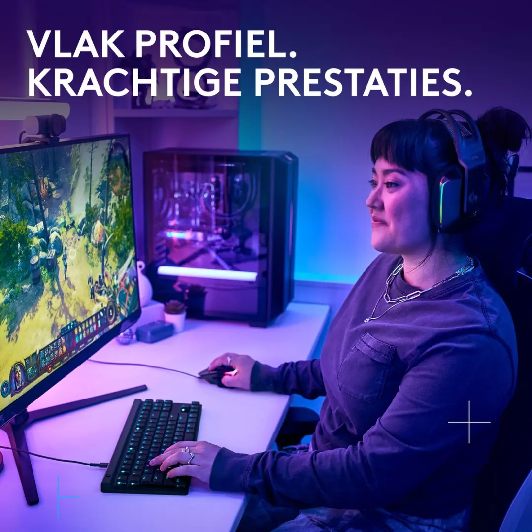 Logitech G G515 Lightspeed Tactile Toetsenbord - AZERTY - Zwart - afbeelding 2 van 6