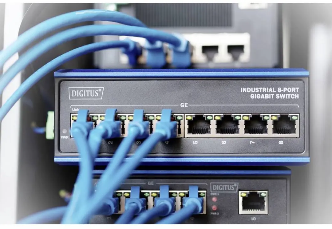 Digitus DN-651119 8-Poorts Ethernet Switch - Blauw
