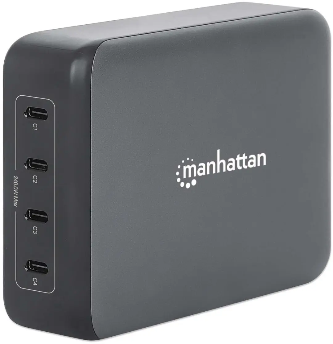 4-poorts GaN USB-C Power Delivery oplaadstation