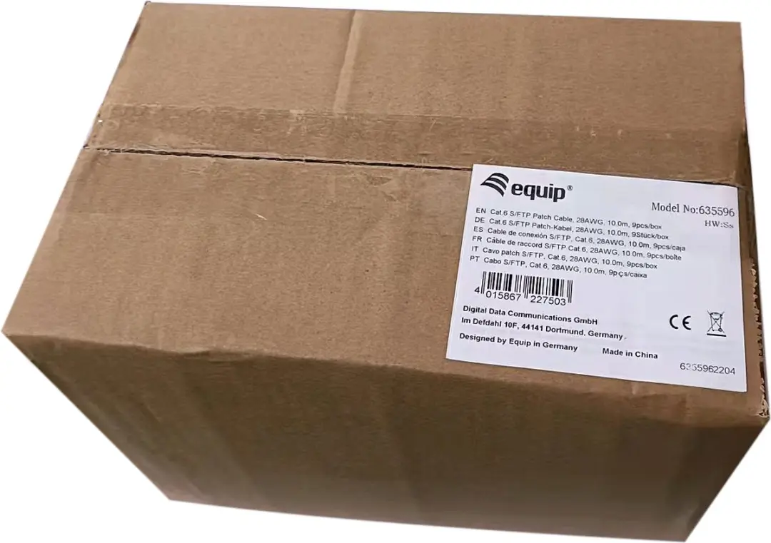Equip 635596 Patchkabel Cat6 S/FTP 10m - 9 Stuks - afbeelding 2 van 3
