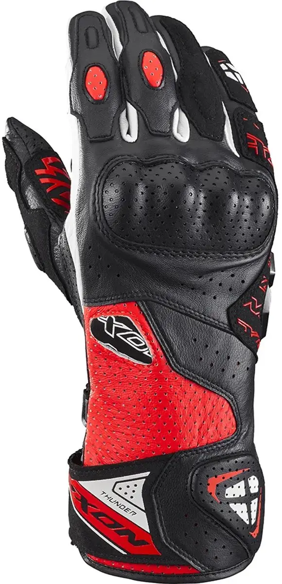 IXON Thunder Air Handschoenen XL - Zwart/Rood/Wit - afbeelding 6 van 6