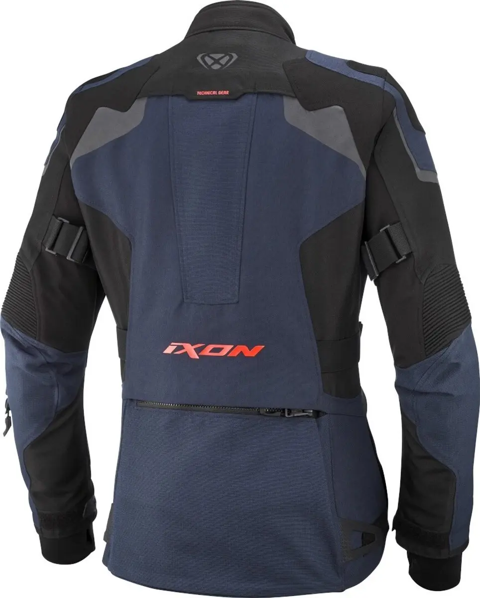 IXON Odin Lady Motorjas - Marineblauw/Zwart/Rood - XS