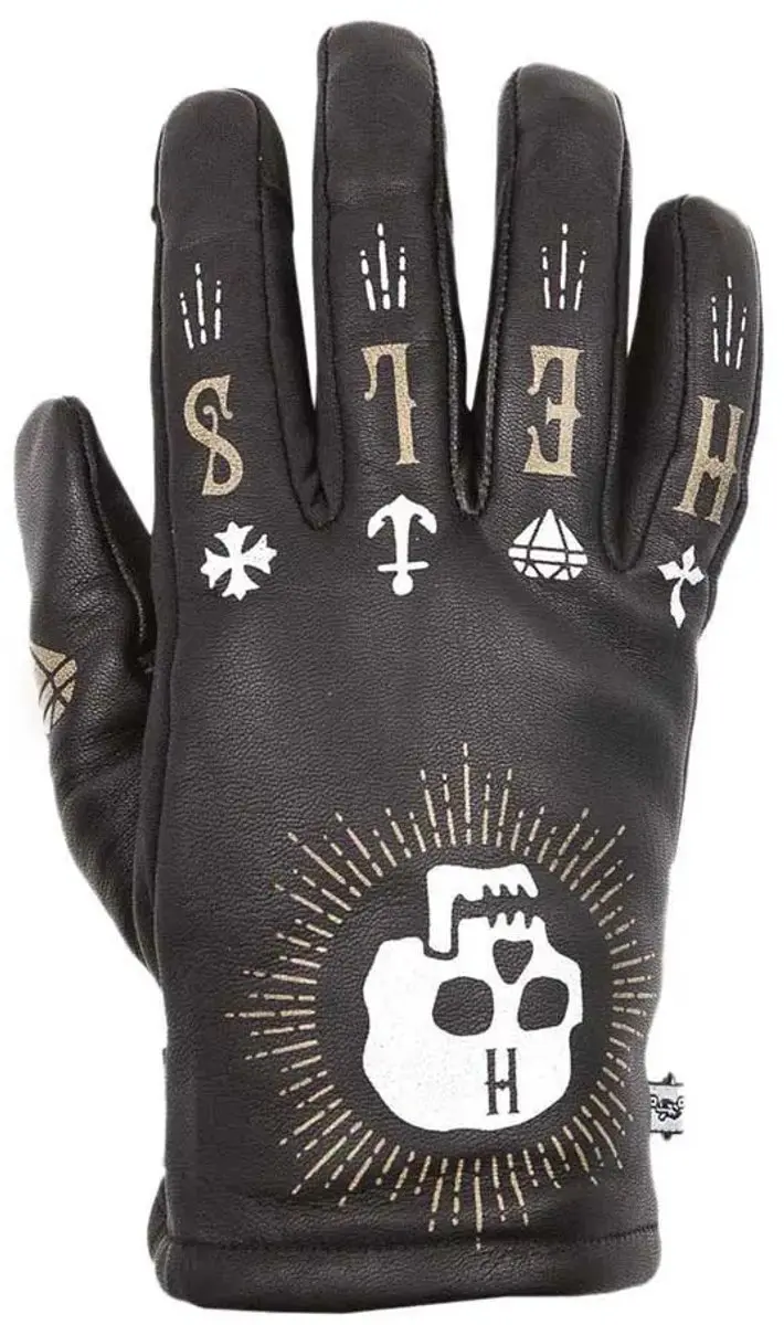 Helstons Kustom Handschoen 12 - Zwart/Goud