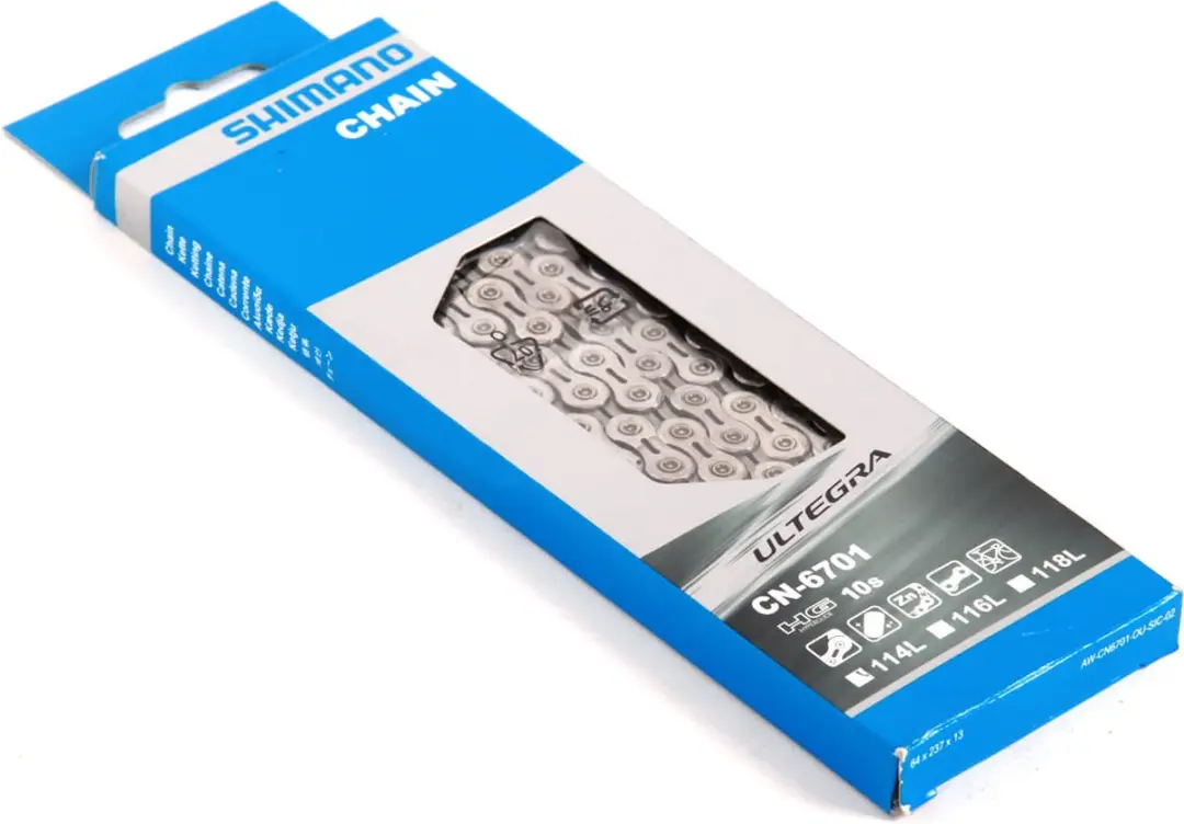 Shimano CN6701 Ketting 10 Speed - 116 Schakels - Zilver/Chroom
