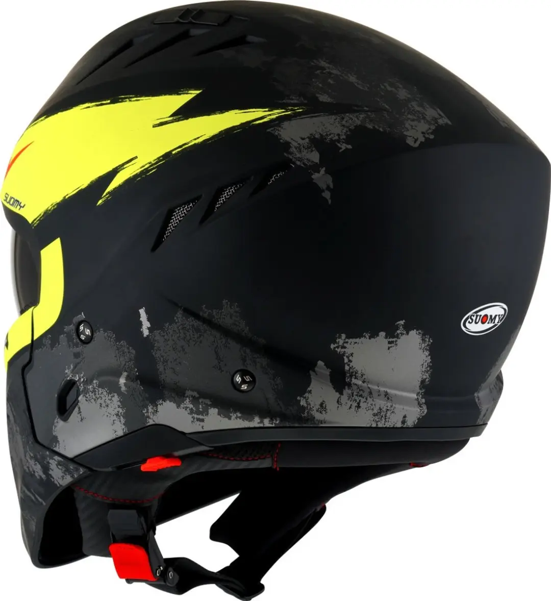 Suomy Armor Hi-Volt Jethelm - S - Zwart/Geel