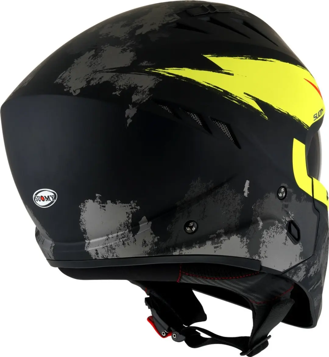 Suomy Armor Hi-Volt Jethelm - S - Zwart/Geel