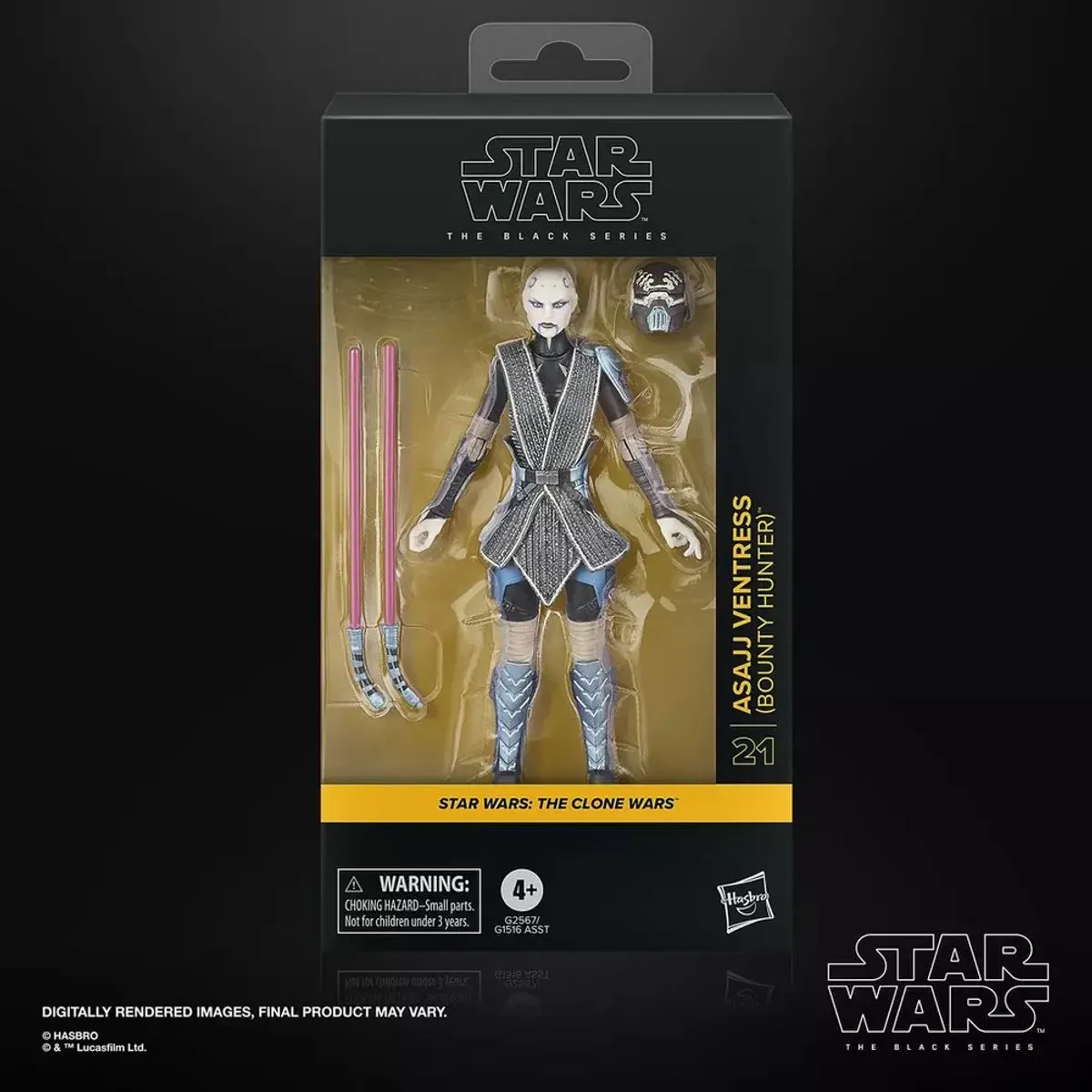 Hasbro Star Wars The Clone Wars Asajj Ventress Actiefiguur 15cm - G25675X0 - Multicolor