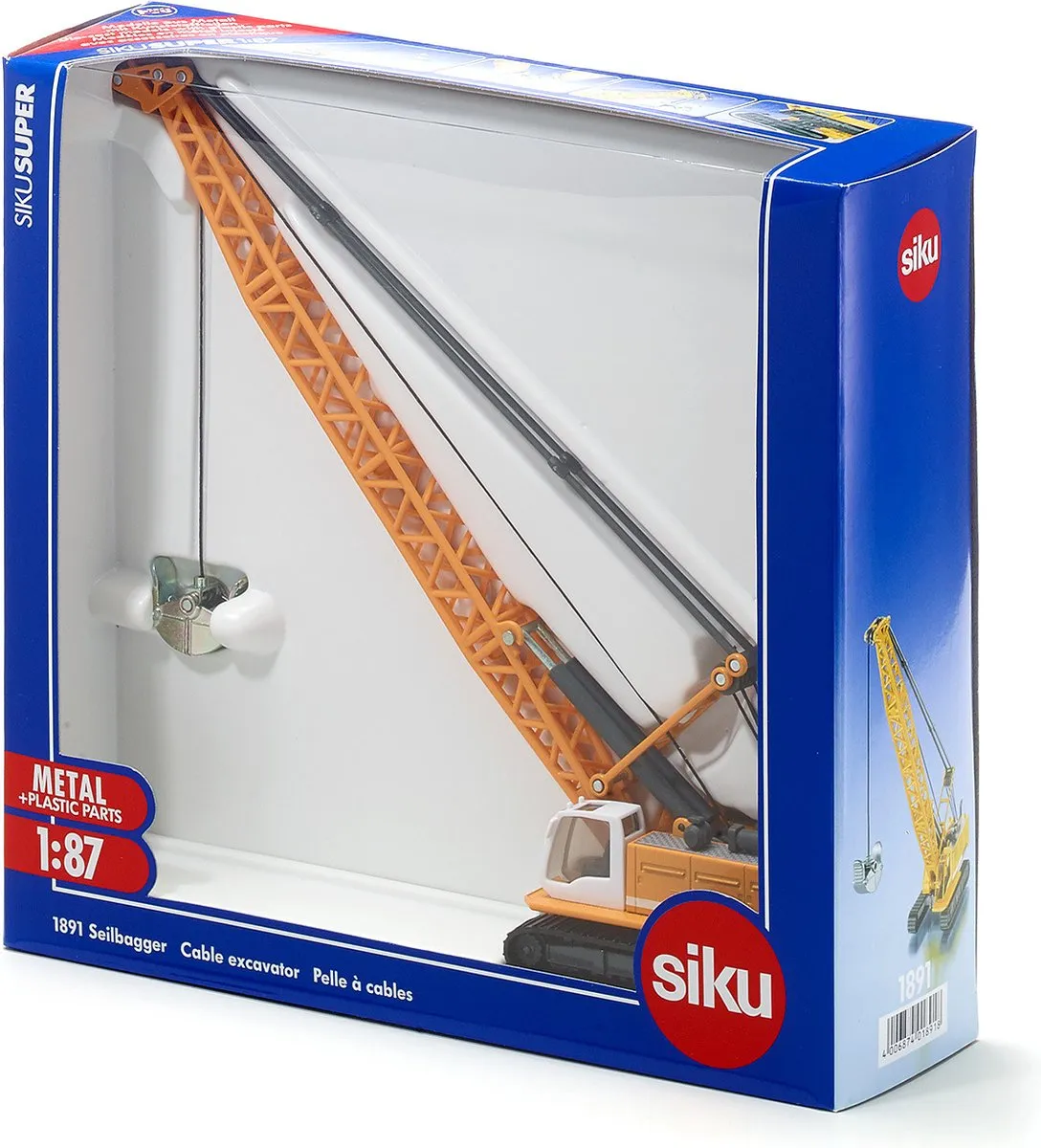 SIKU 1891 Liebherr Kabelgraafmachine 1:87 - Geel