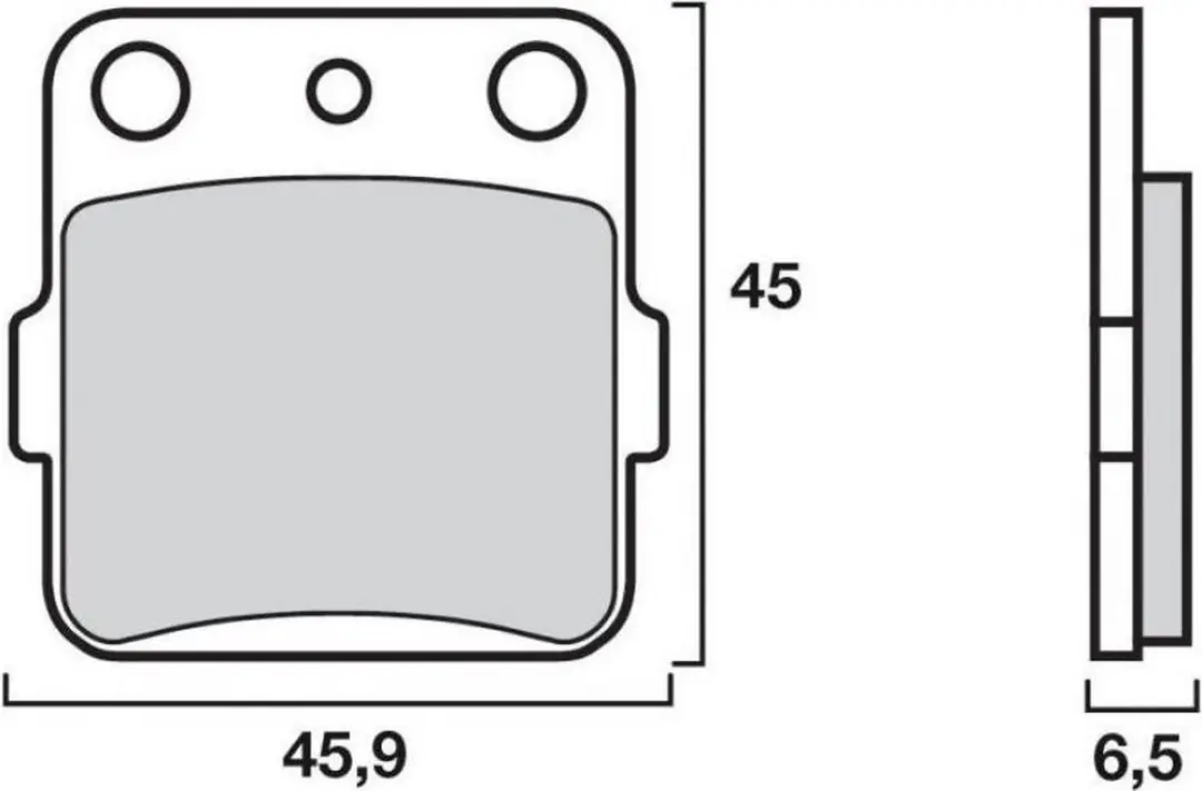 Plaquette de frein Brembo pour Moto Honda 80 Cr R 1986 à 1995 AV Neuf