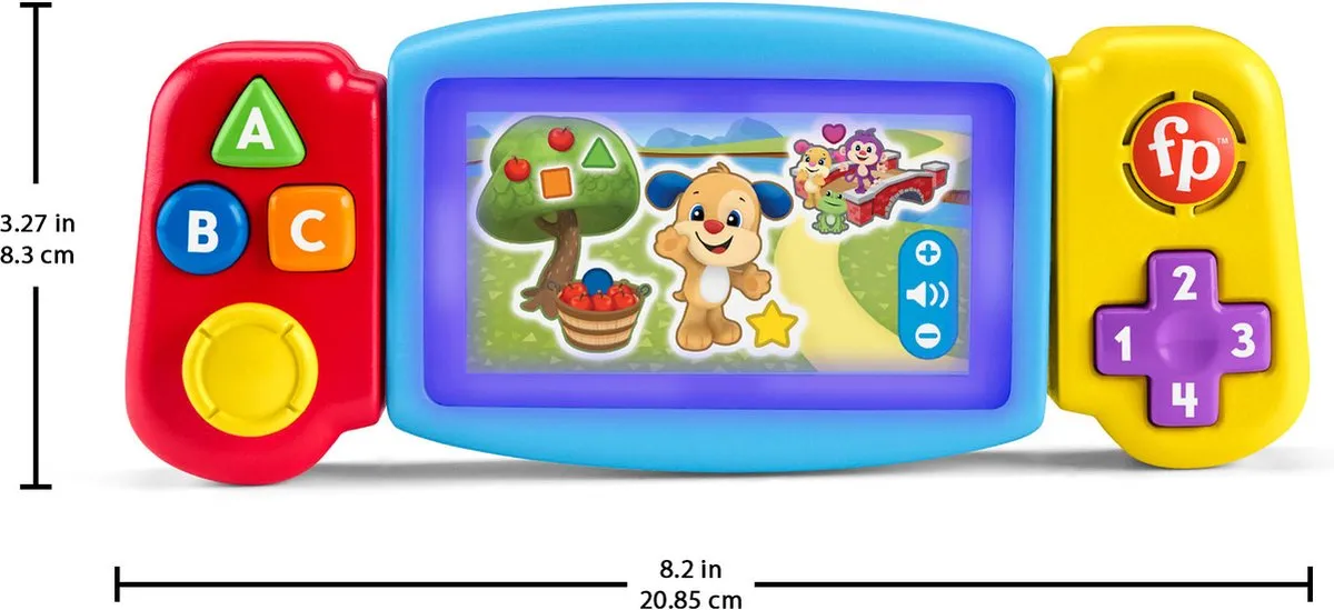 Fisher Price Leerplezier Draai & Leer Console - Blauw