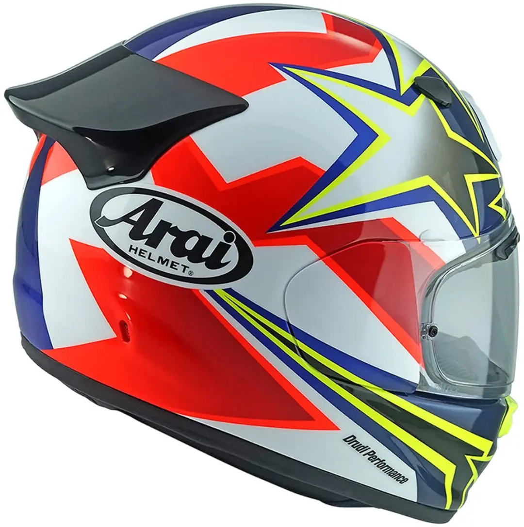 Arai Quantic Stars & Stripes Integraalhelm M - Blauw/Fluor/Geel/Rood/Wit