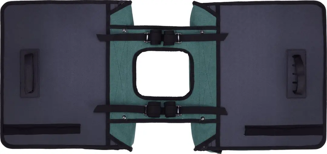 Willex Dubbele Canvas Plus Fietstas 30L - Groen/Zwart