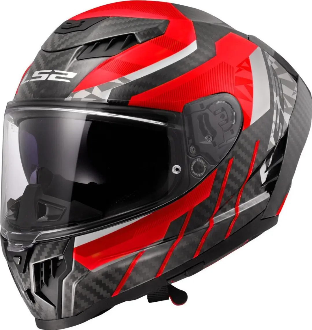 LS2 FF807 Dragon Trax Rood Integraalhelm