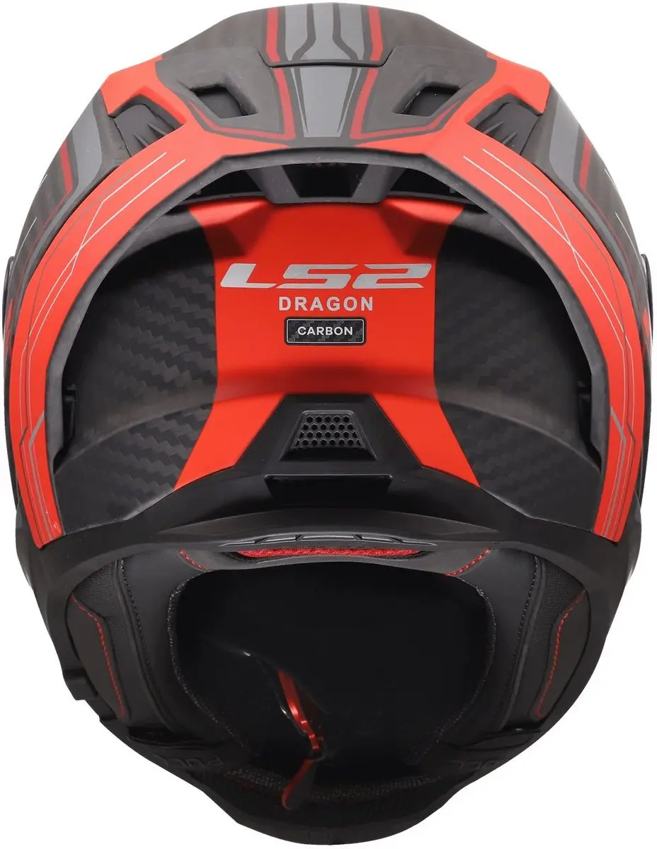 LS2 Helm Dragon Carbon Subic FF807 - Rood - 3XL