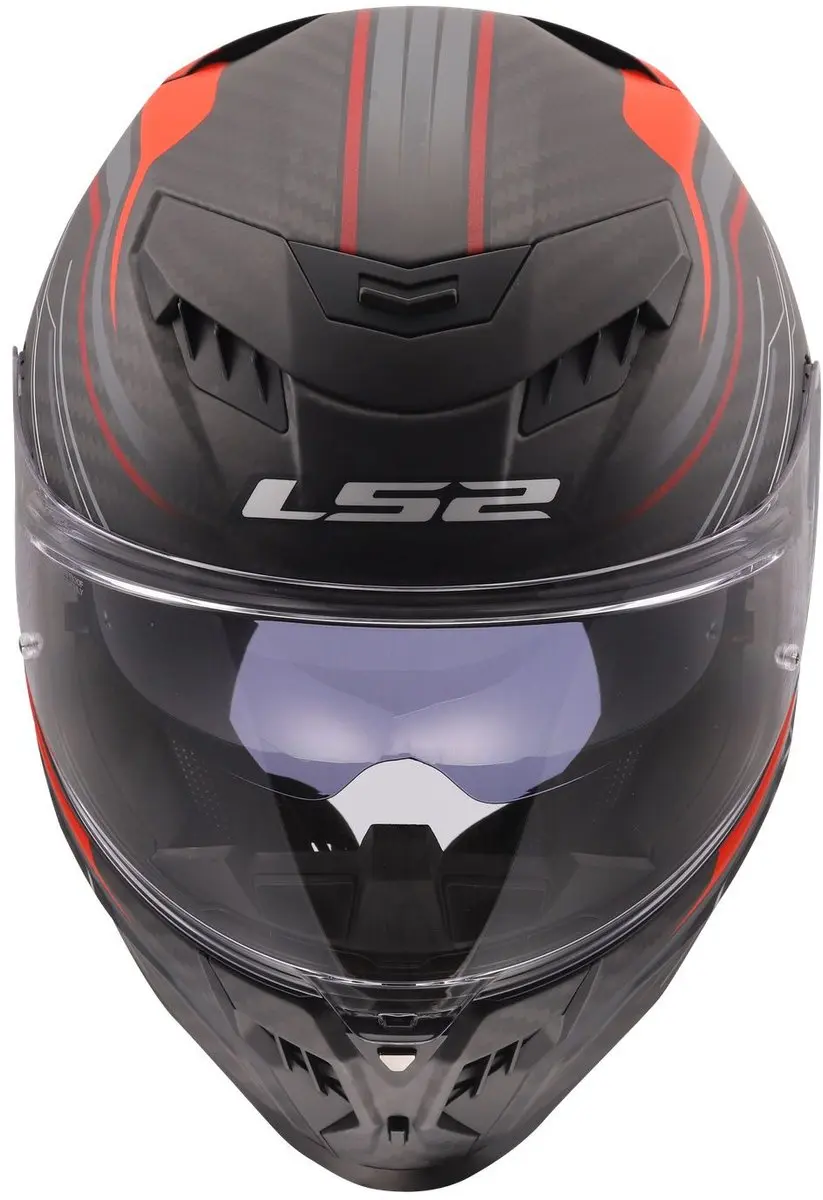 LS2 Helm Dragon Carbon Subic FF807 - Rood - 3XL
