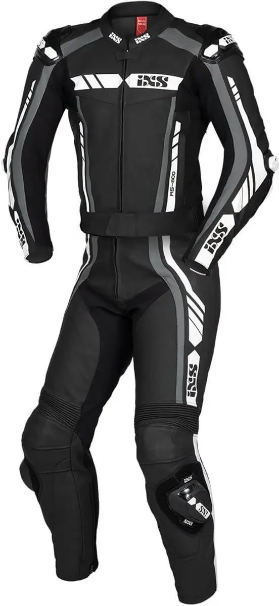 IXS Sport RS-800 1.0 Zwart Grijs Wit 2-Delig Motorpak