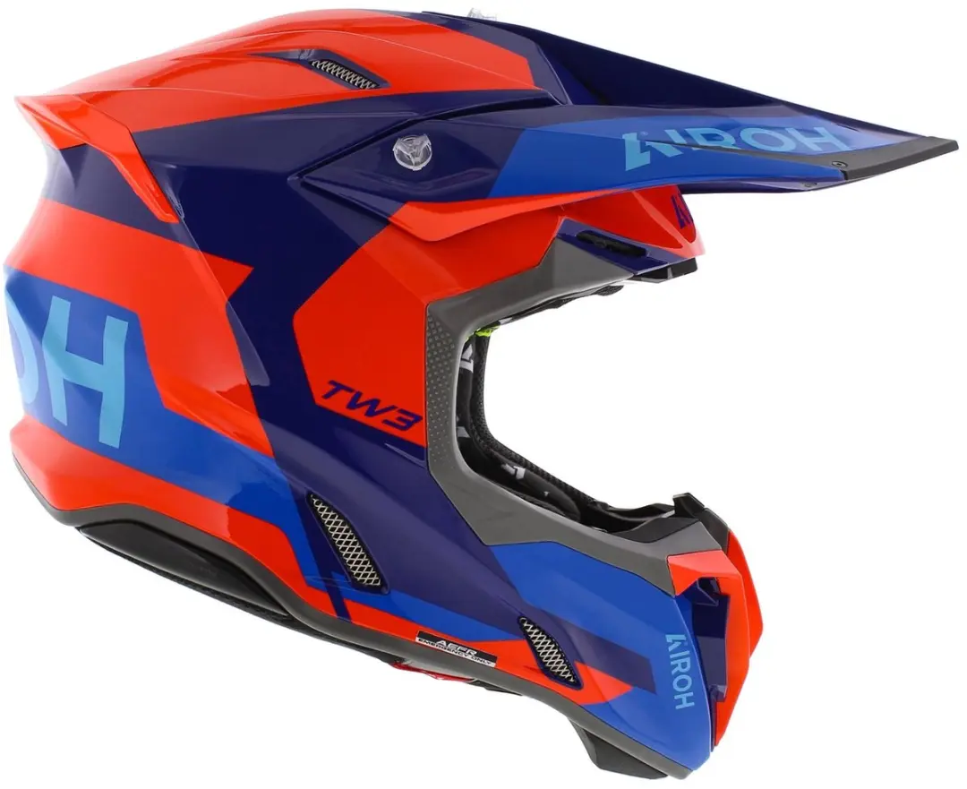 Airoh Twist 3 Fancy Motocrosshelm - L - Oranje/blauw