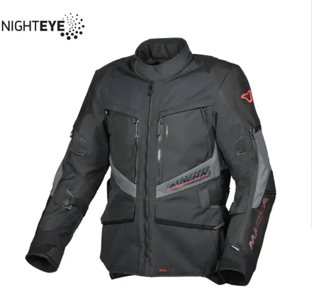 Macna Domane Textile Waterproof Jas Zwart