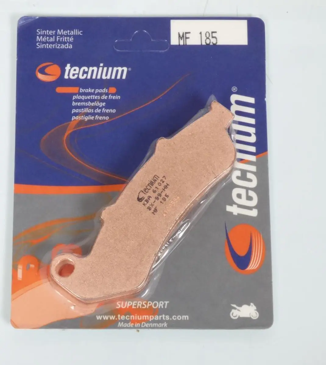 Tecnium-remblok voor Honda 1000 CBR F 1993 tot 2000 AVG/AVD/AR nieuw