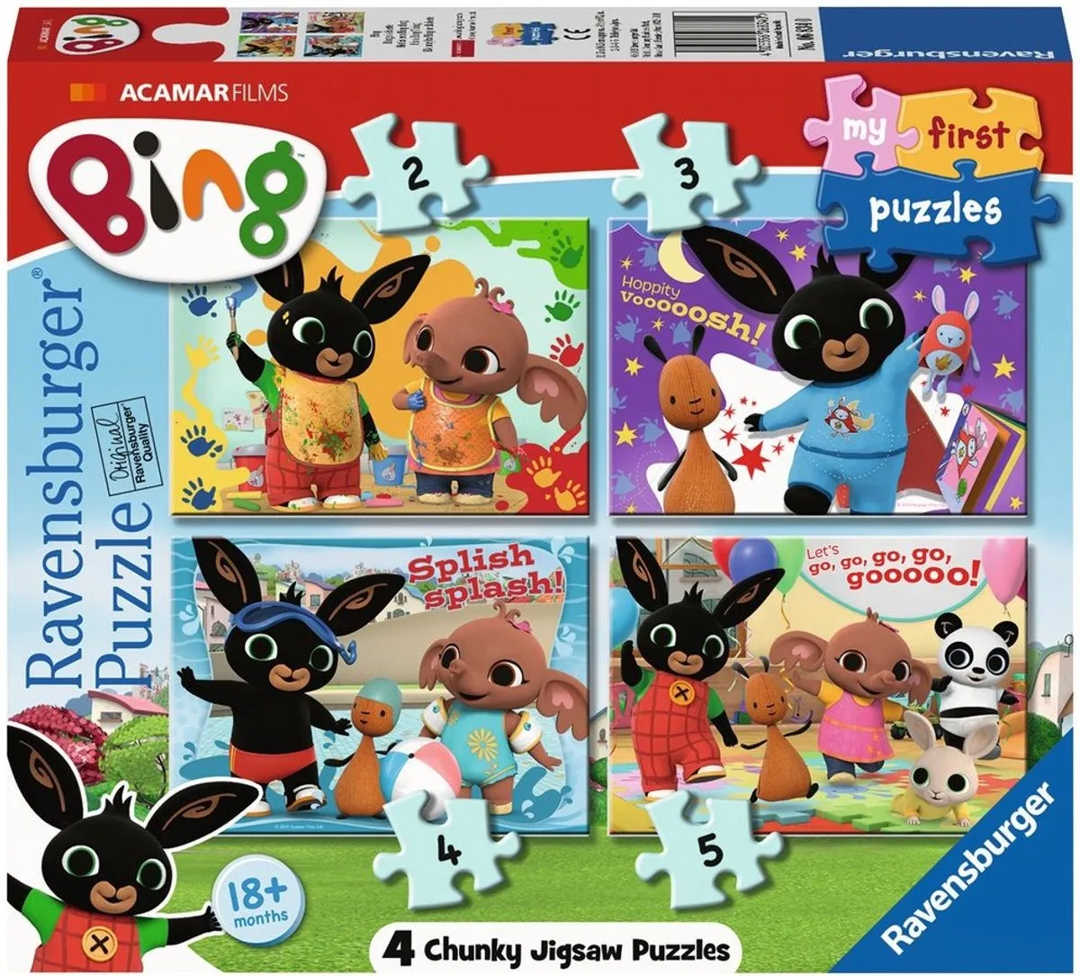 Ravensburger Bing Bunny My First Puzzels - 20 Stuks (4x5) - Multicolor