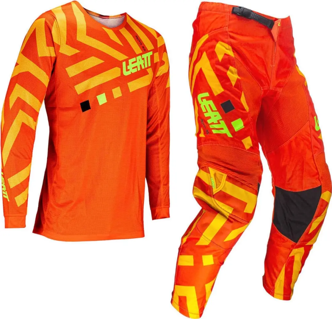 Leatt Ride Kit 3.5 V24 Citrus Oranje Motocross Jersey en Broek Set