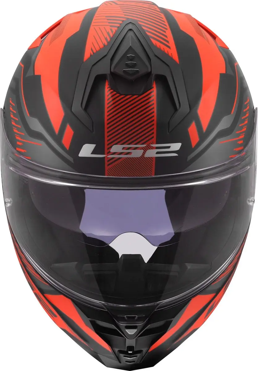 LS2 FF817 Challenger II Dravix Helm - XXS - Rood/Zwart