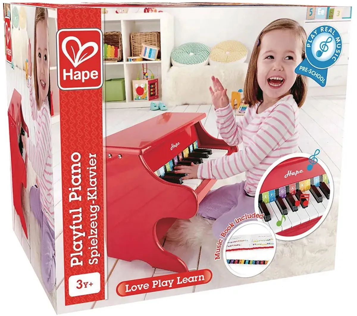 Hape Speelse Piano - Veelkleurig