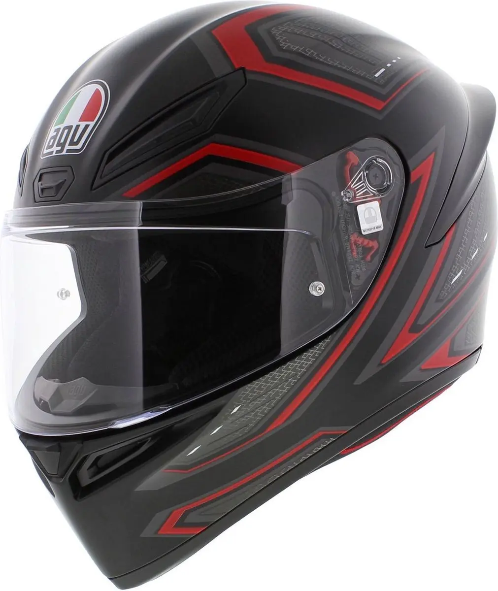 AGV K1 S Motorhelm Sling mat zwart rood S