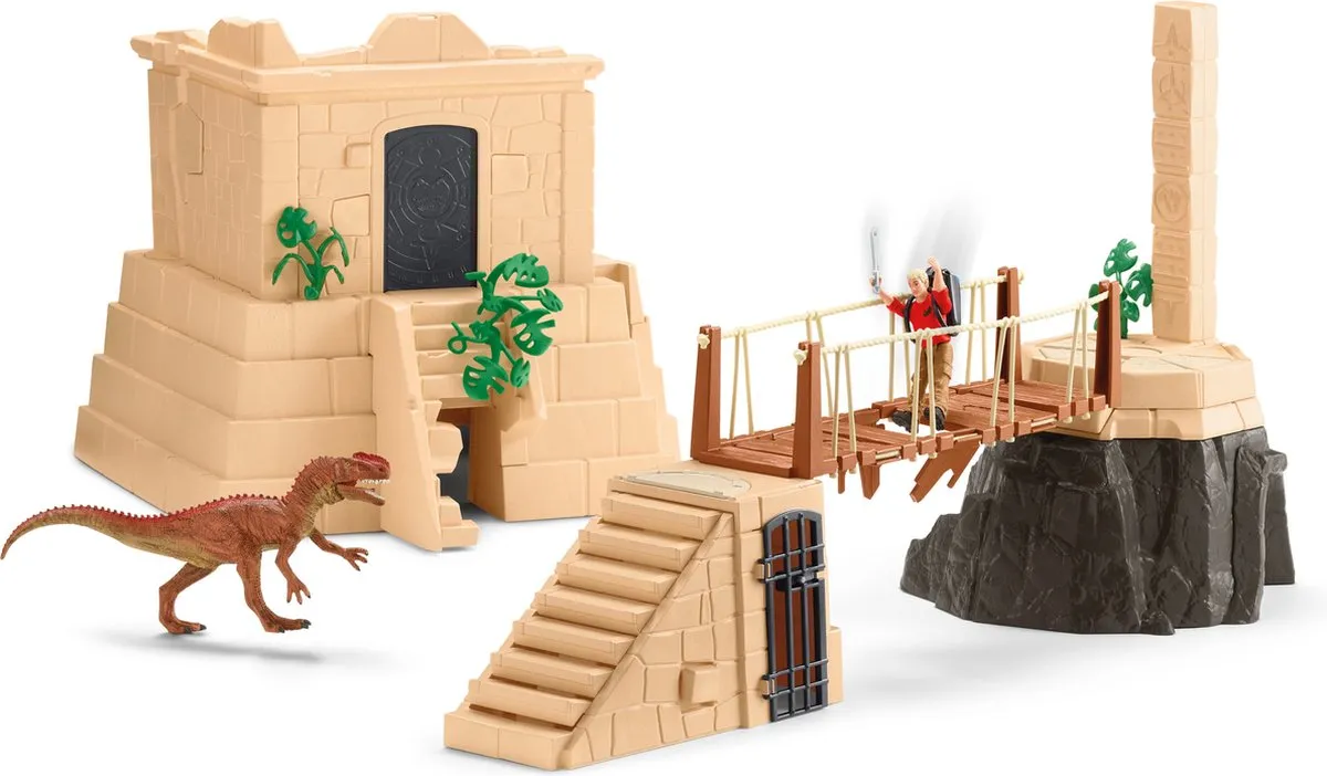 Schleich Dino Tempel Verovering 42657 - Multikleur