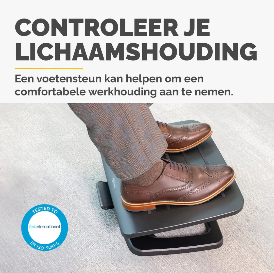 Fellowes Hana LT Voetensteun - Zwart