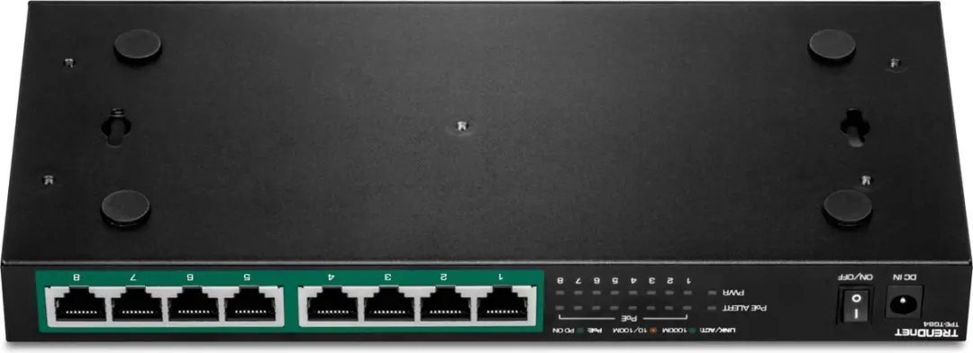 Trendnet TPE-TG84 8-Poort Gigabit Switch - 8x PoE+ 120W - Zwart - afbeelding 2 van 5
