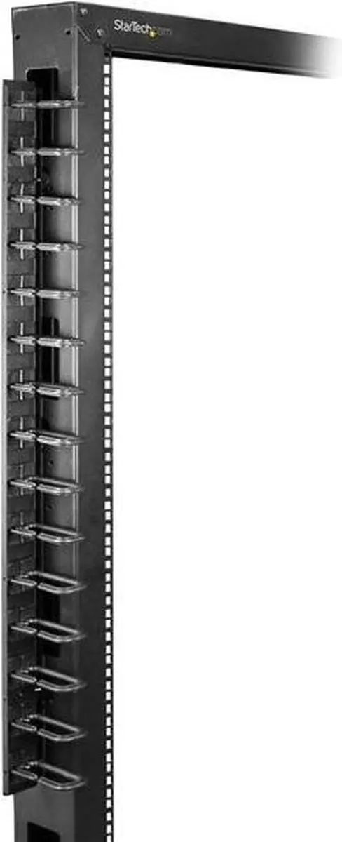 Startech Verticale Kabelmanager CMVER40UD - 1,8m - Zwart - afbeelding 6 van 6