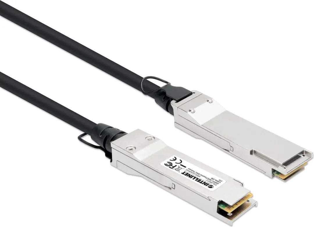 Intellinet QSFP+ 40G Passieve DAC Twinax-kabel - Zwart/Zilver
