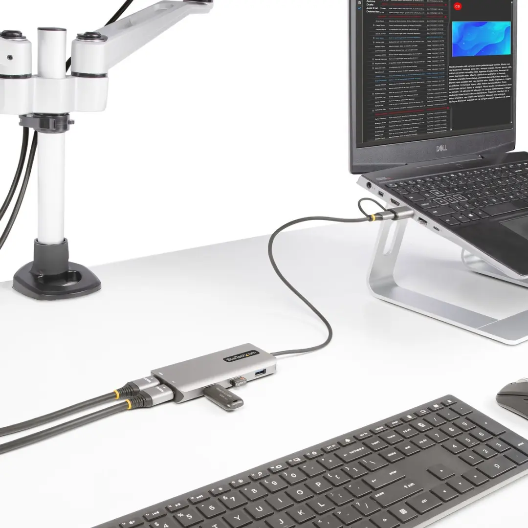 Startech 167B-USBC-MULTIPORT USB-C Multiport Adapter - Zilver - afbeelding 2 van 6