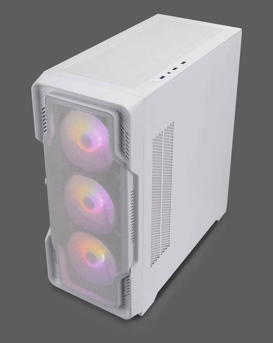 Nanoxia DS-9ARGB-W Midi Tower - Wit