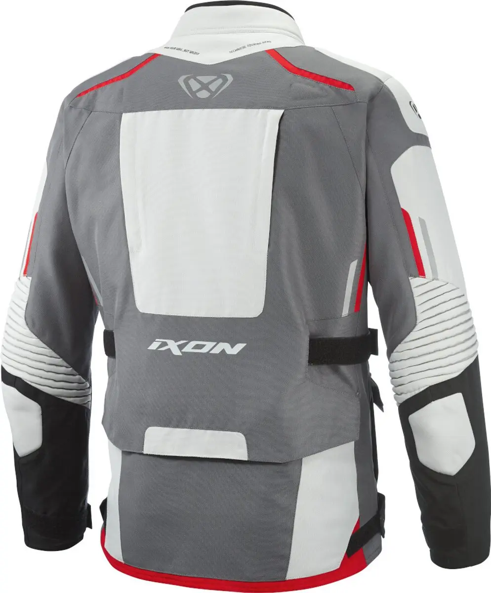 IXON Midgard Motorjas 3XL - Zwart/Grijs/Rood