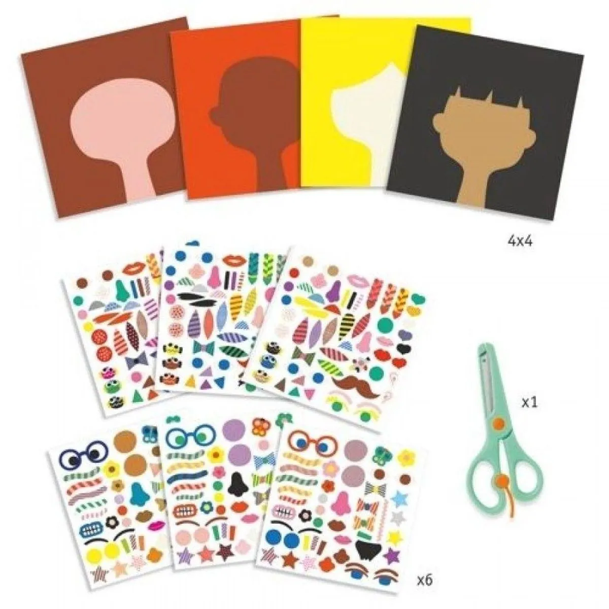 Djeco Creëren met Stickers Kapper - 300 Stuks