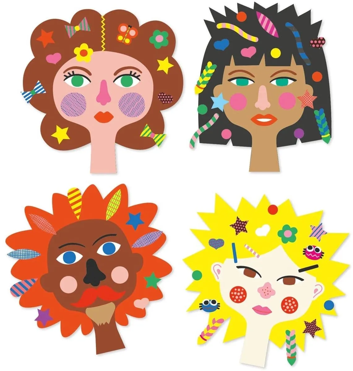 Djeco Creëren met Stickers Kapper - 300 Stuks