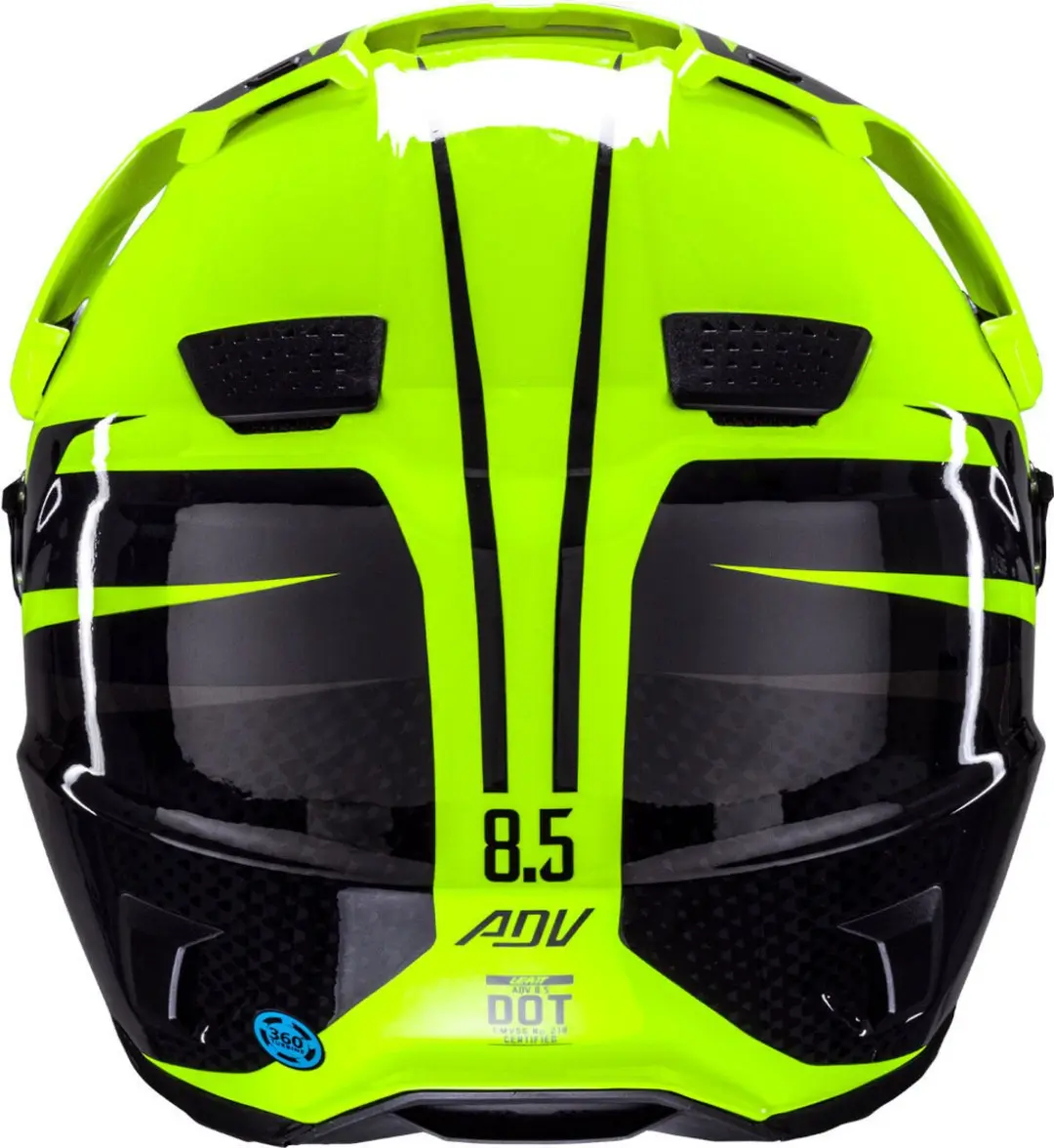 Leatt ADV 8.5 Hi-Viz Integraalhelm S - Zwart/Fluor