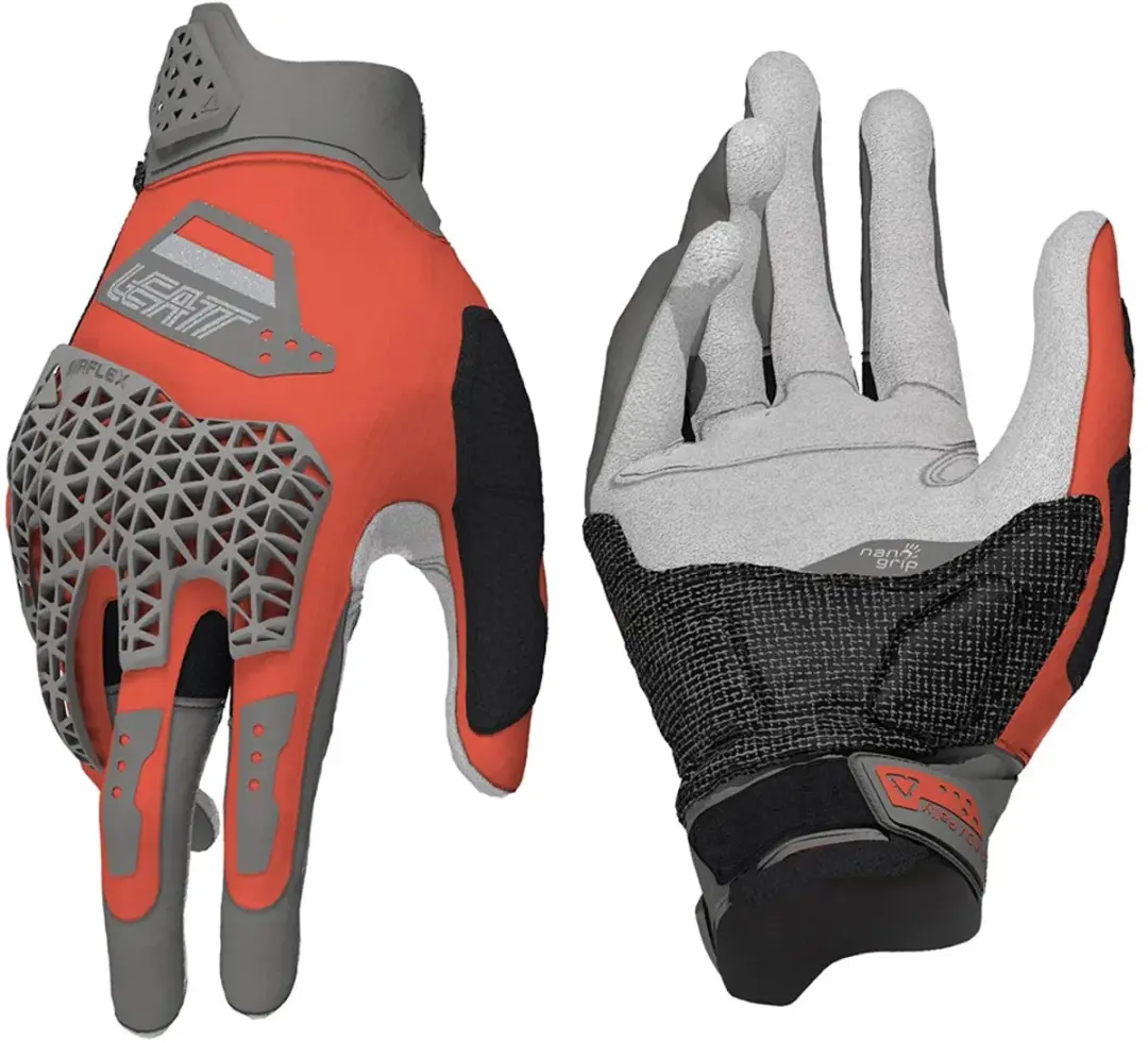Leatt ADV Rally 5.5 Handschoenen - Zomer - S - Grijs/Oranje/Rood