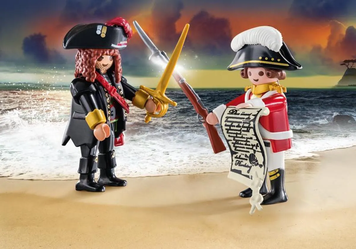 Playmobil Duo Pack Piratenkapitein & Roodroksoldaat 70273 - Multicolor