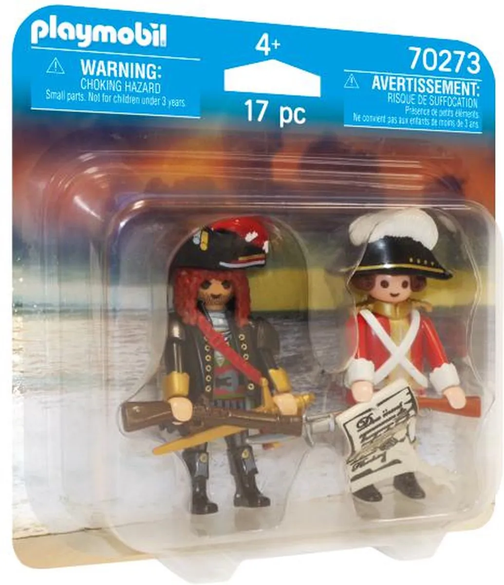 Playmobil Duo Pack Piratenkapitein & Roodroksoldaat 70273