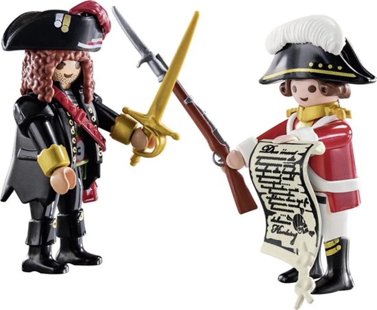 Playmobil Duo Pack Piratenkapitein & Roodroksoldaat 70273 - Multicolor