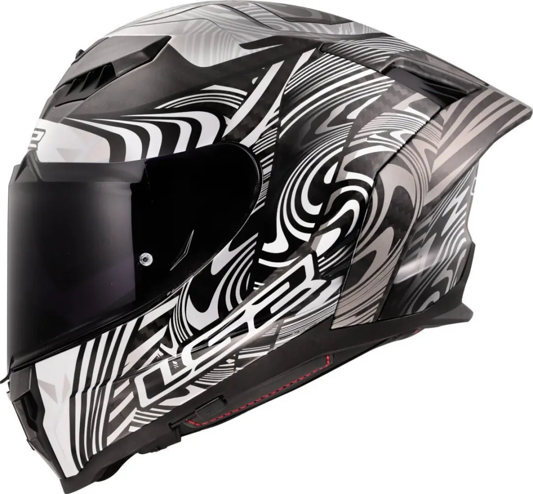 LS2 FF807 Dragon Enthum Integraalhelm - L - Zwart/Zilver