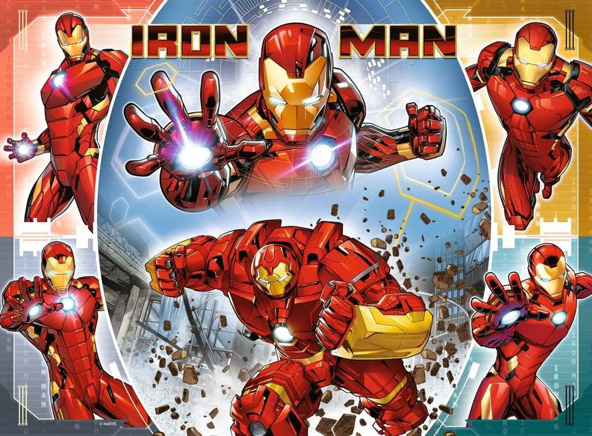 Ravensburger Marvel Iron Man Legpuzzel 100 XXL Stukjes - Multicolor