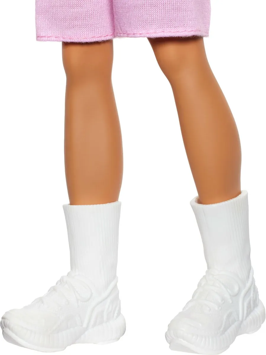 Barbie Fashionistas Ken Pop - Blond haar - Rood-wit gestreepte polo