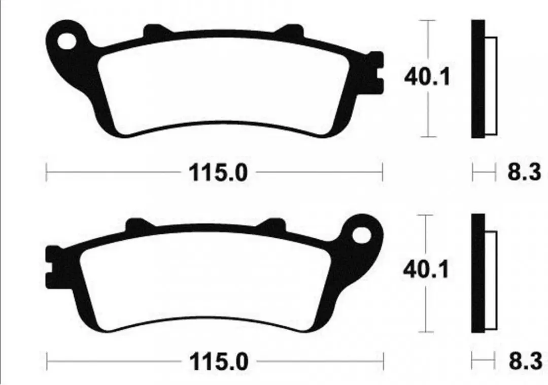 brembo remblok voor motor honda 1000 xl v varadero 1999 tot 2006 avg / 07ho43.sp