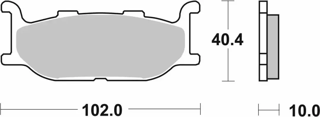 Plaquette de frein SBS pour Moto Yamaha 600 Xj N Diversion 1995 à 1997 AV Neuf