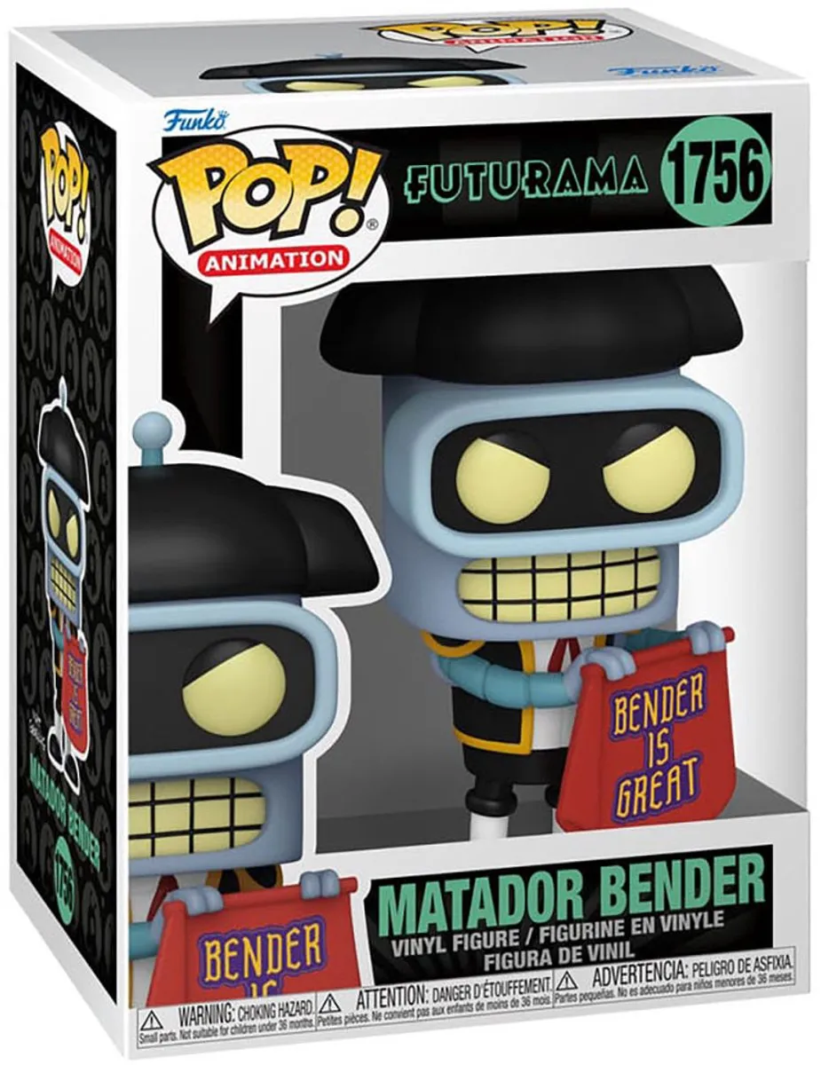 Funko POP! Bender Matador 1756 Futurama - Multicolor